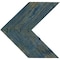Ekena Millwork 14 3/4"W x 14"H x 3/4"D Vintage Farmhouse 5 1/2" Chevron, Barnwood Decor Collection, Driftwood Blue DECR14X14X075CHVBU - alternate 4